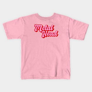 Metal head cute design Kids T-Shirt